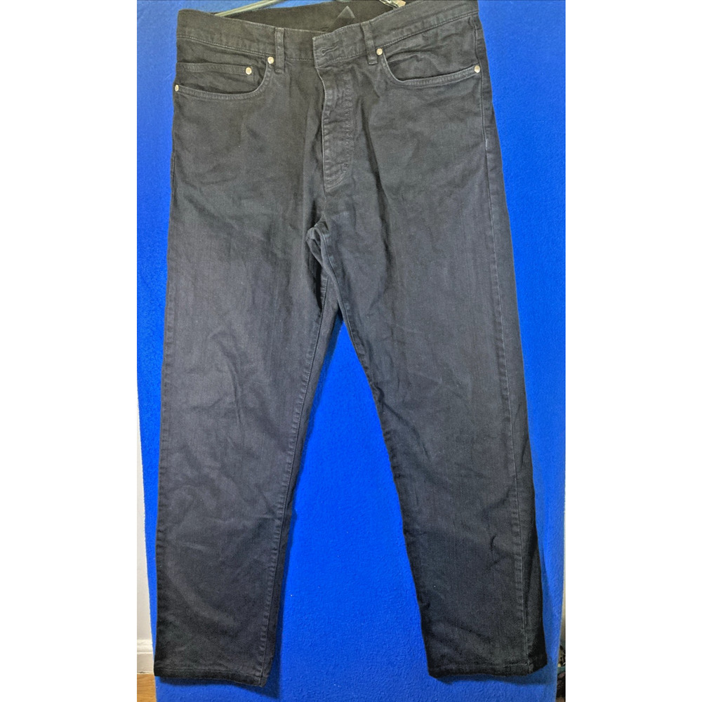 ZEGNASPORT Men's Black Denim Jeans Size 36 Straight Leg Casual Pants 36x32